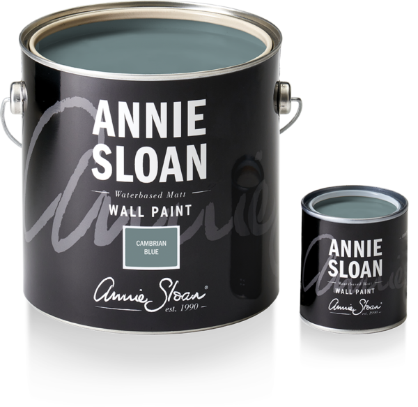 Cambrian-Blue Annie Sloan Wall Paint a tökéletes fedés,