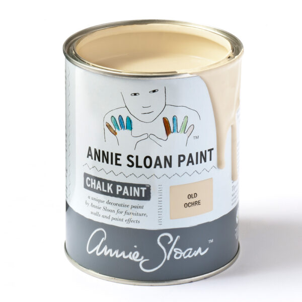 Old Ochre Chalk Paint™ krétafesték egy literes kiszerelésben, eredeti fémdoboz csomagolásban
