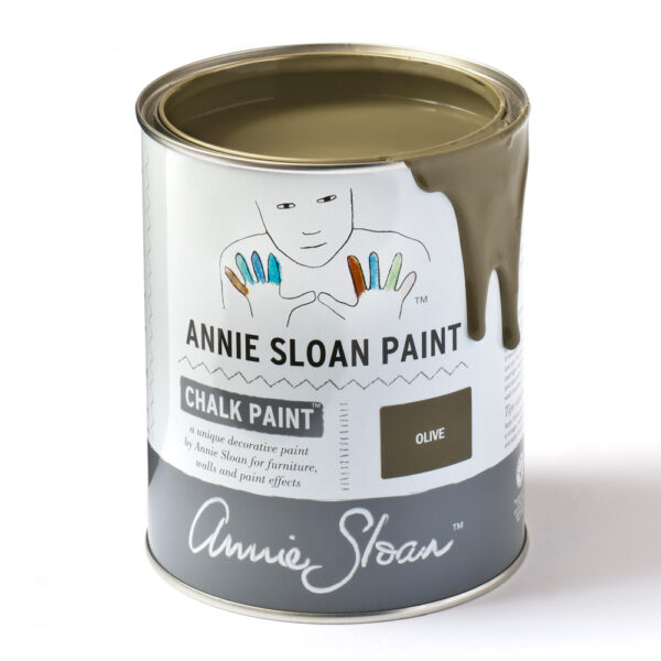 Olive Chalk Paint™ krétafesték 1l kiszerelésben, eredeti fémdoboz csomagolásban